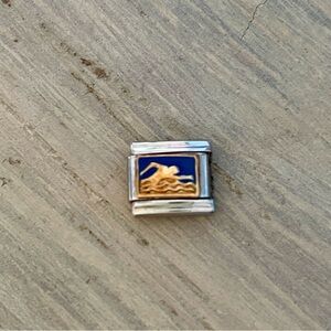 Swimmer Italian Charm